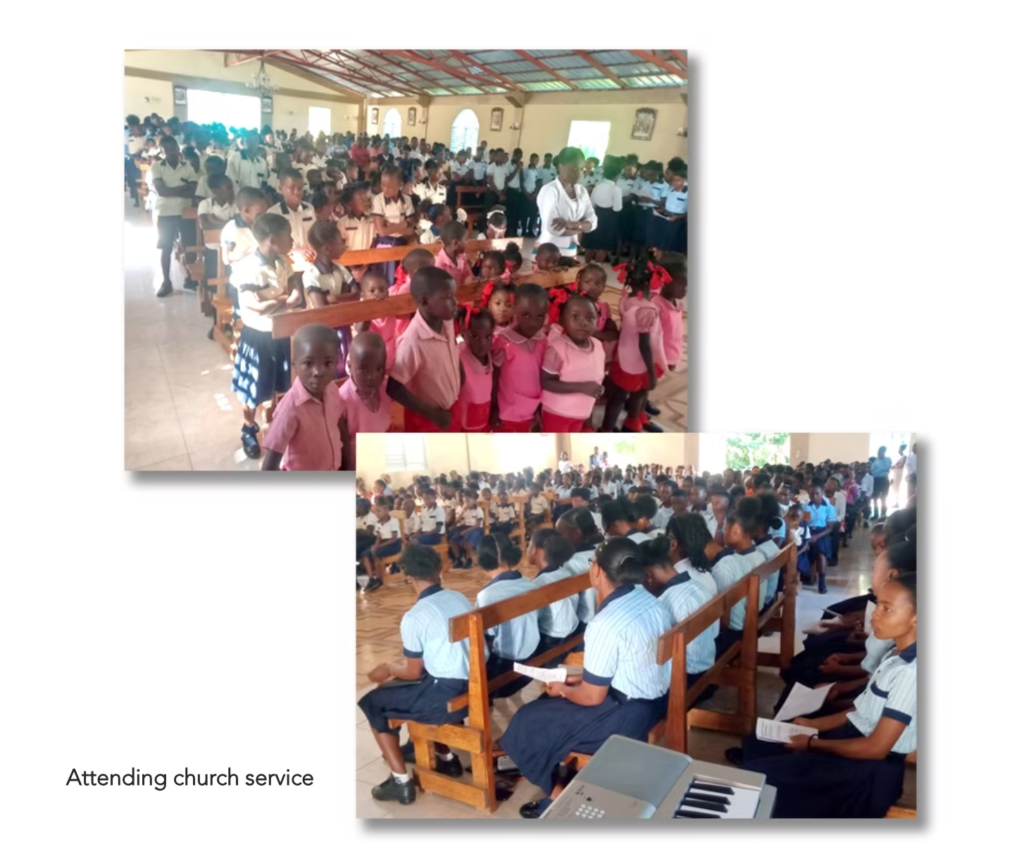Haiti Mission Attending Church Service