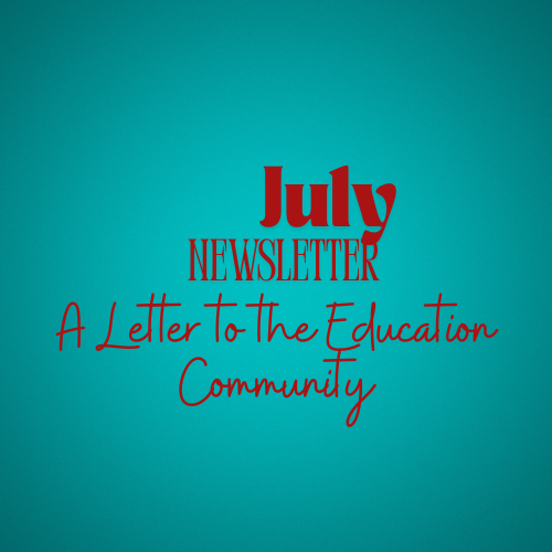 A Letter to the Education Community